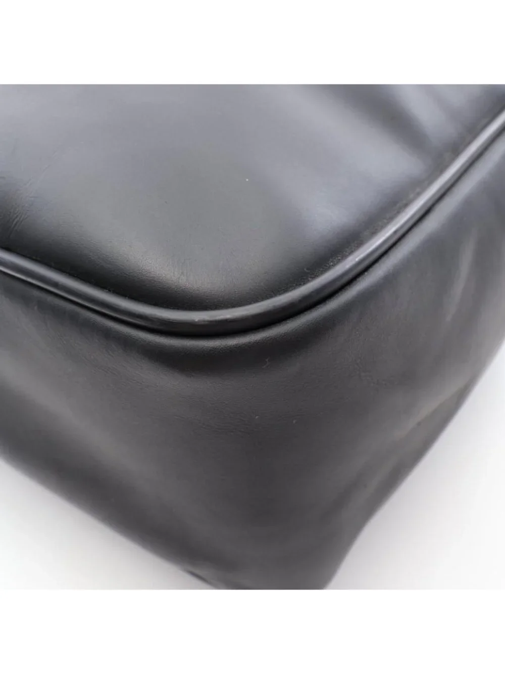 Bottega Veneta Business Intrecciato Black Leather Briefcase